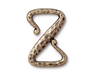 TierraCast Antique Brass (plated) Z Hook Clasp 28x19mm