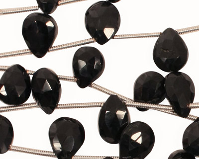 Spinel Faceted Flat Teardrop 7-9x8-12mm