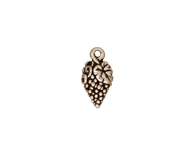 TierraCast Antique Silver (plated) Grapes Charm 8x15mm