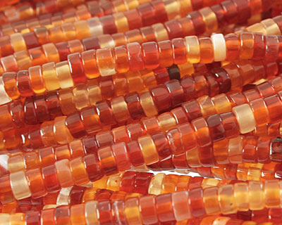 Carnelian (natural) Heishi 4mm