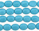 Turquoise Blue Magnesite Flat Oval 10x8mm