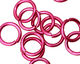 Pink Anodized Aluminum Jump Ring 14mm, 14 gauge (9.6mm inside diameter)