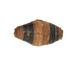 African Paper (tan, jade, tan) Rice 29-30x14-15mm