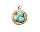 Jangles Ceramic Woodland Bird Nest 16-17x19-20mm