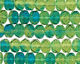 Czech Glass Seaweed Fire Polished Rondelle 6x9mm