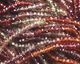 Sapphire (multi-color) Faceted Rondelle 3-4mm