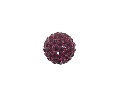 Violet Pave Round 12mm