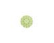Lillypilly Lime Green Scrolling Daisy Anodized Aluminum Disc 11mm, 24 gauge