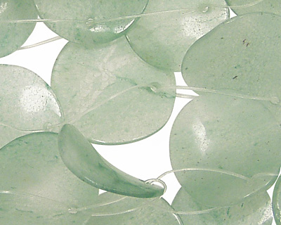 Green Aventurine Wavy Coin Petal 17-20mm