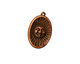 Stampt Antique Copper (plated) Visage de Soliel Charm 14x21mm