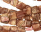 Brown Rhodochrosite (A) Puff Square 10mm