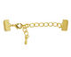 Artistic Wire Gold (plated) Mesh Clasp (w/ Extension Chain & Lobster Clasp) 10mm