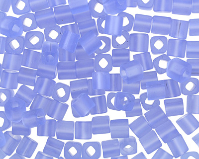 TOHO Transparent Frosted Light Sapphire Cube 4mm Seed Bead