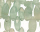 Green Fluorite Faceted Spear Drops 6-11x9-22mm