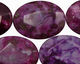 Sugilite Jasper Faceted Flat Oval 30x22mm