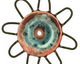 Jangles Ceramic Red, Turquoise Pinwheel 43-49mm