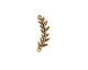 Nunn Design Antique Gold (plated) Left Leaf Connector 33x8mm