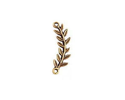Nunn Design Antique Gold (plated) Left Leaf Connector 33x8mm