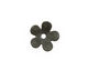 C-Koop Enameled Metal Steel Gray 5 Petal 15mm