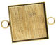 Brass Square Bezel Link 31mm