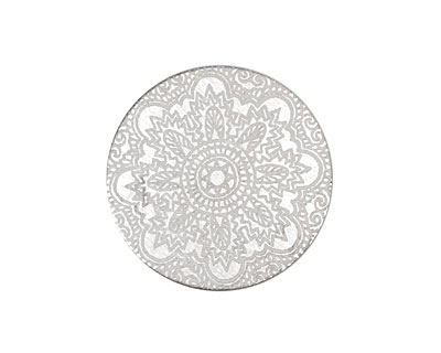 Lillypilly Silver Lace Anodized Aluminum Disc 25mm, 22 gauge