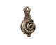 Green Girl Pewter Snail Dangle 11x26mm