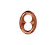 TierraCast Antique Copper (plated) Oval Quatrefoil Link 18x14mm