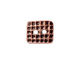 TierraCast Antique Copper (plated) Rectangle Hammertone Button 15x13mm