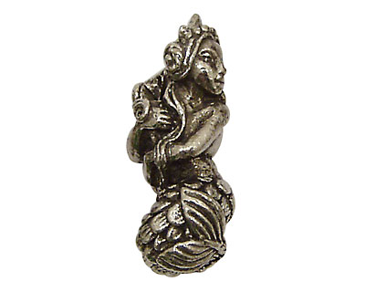Green Girl Pewter Fancy Mermaid 25x12mm
