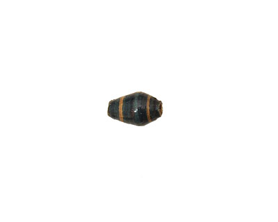 African Paper (teal, navy, beige) Rice 9-10x6mm