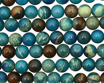 Turquoise Impression Jasper Round 6mm