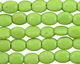 Apple Green Turquoise Flat Oval 9x7mm
