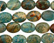 Turquoise Impression Jasper Flat Oval 20x15mm