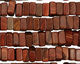 Fire Wood Jasper Square 4x8mm