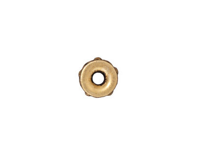 TierraCast Antique Gold (plated) Large Hole Legend Heishi 3x9mm