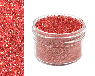 Red Damask Vintage Glass Glitter (Fine) 1 oz.