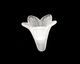 Lucite Alabaster 5 Petal Bellflower 23x22mm