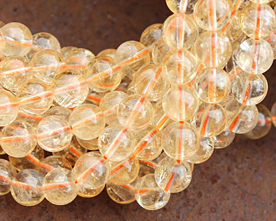 Citrine (A) Round 8mm