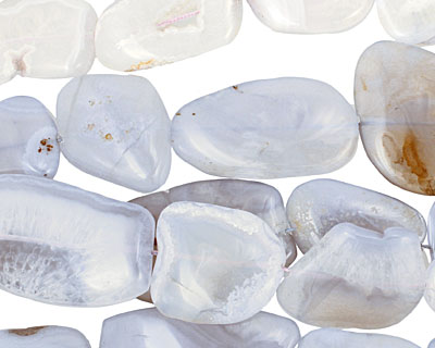 Blue Lace Agate Freeform Slabs 18x15-30x40mm Graduated