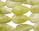 Natural Lemon Jade Flat Teardrop 22x12mm