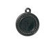 TierraCast Gunmetal Beaded Round Frame Drop 20x23mm