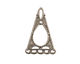 Stampt Antique Pewter (plated) Triangular Framed Chandelier Drop 18x28mm
