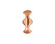 TierraCast Antique Copper (plated) Hourglass 2-Hole Bar 8x19mm