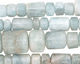 Aquamarine Barrel Rondelle Graduated 3-15x5-10mm