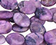 Purple Wave Agate Flat Oval 18x13mm