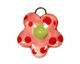 Jangles Ceramic Pink Flower Charm 19mm
