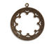 Vintaj Natural Brass Framed Scrollwork Pendant 35x40mm