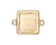 TierraCast Gold (plated) Simple Square Link Frame 26x19mm