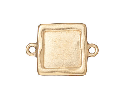 TierraCast Gold (plated) Simple Square Link Frame 26x19mm