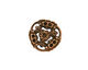 Stampt Antique Copper (plated) Pinwheel Connector 17x18mm